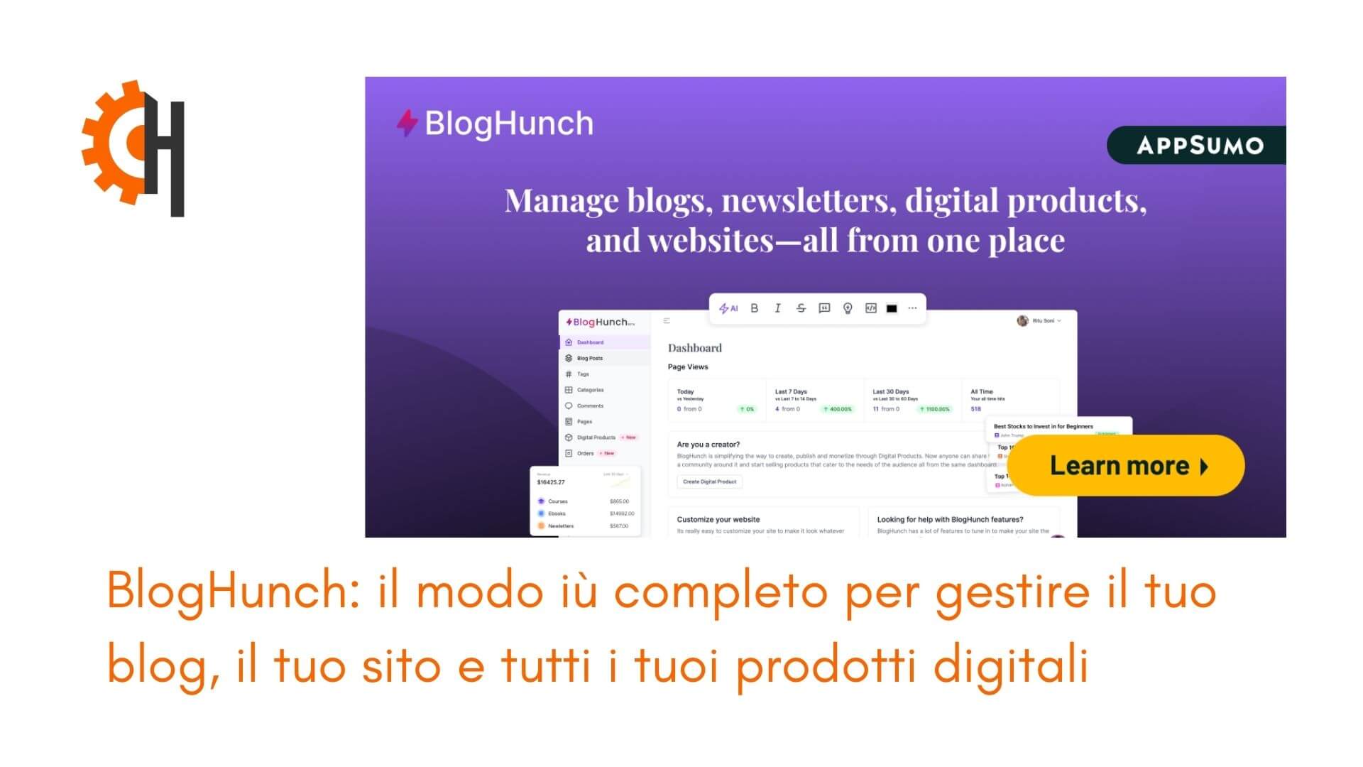 BlogHunch: il modo più completo per gestire il blog