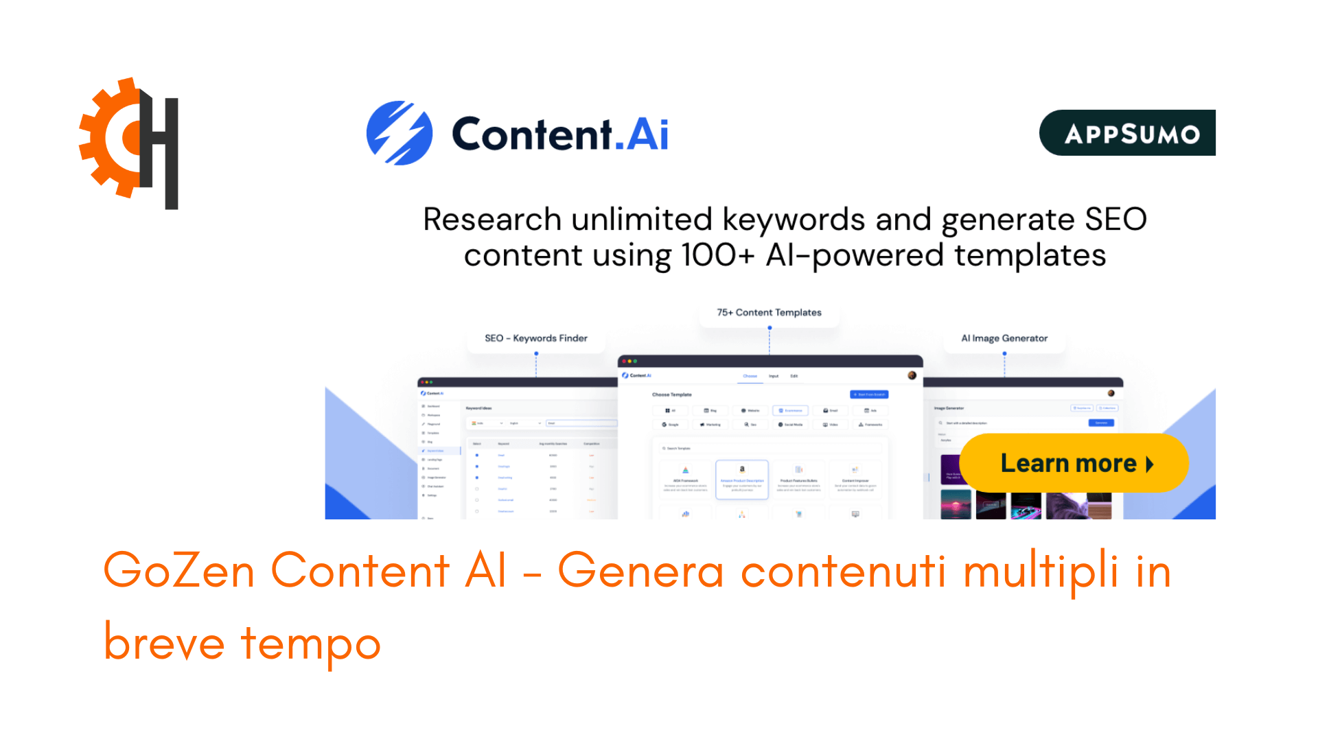 Con GoZen Content.Ai produci i tuoi contenuti ottimizzati