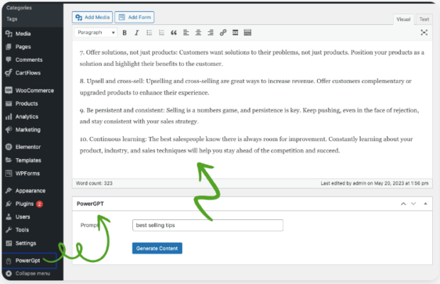 Power GPT - Integrazione WordPress
