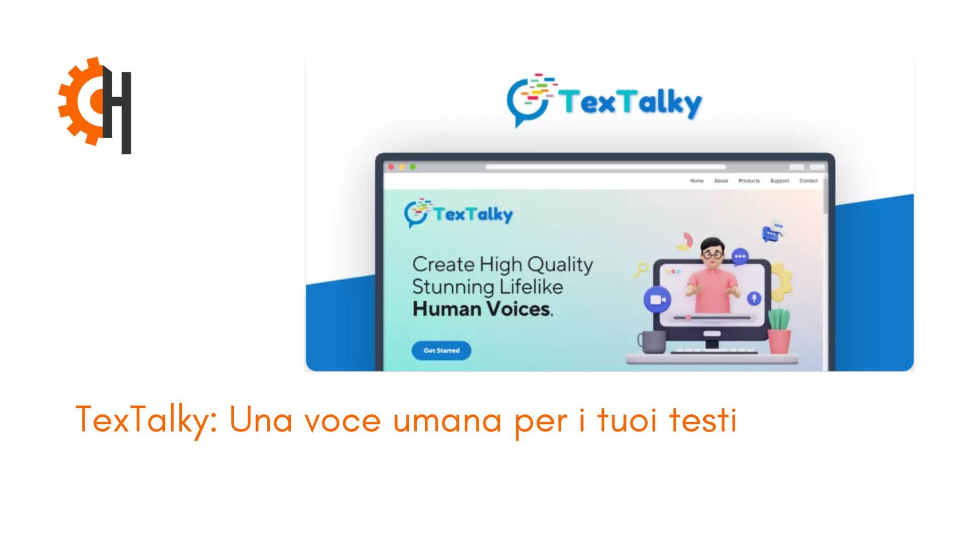 TexTalky: Una voce umana per i tuoi testi