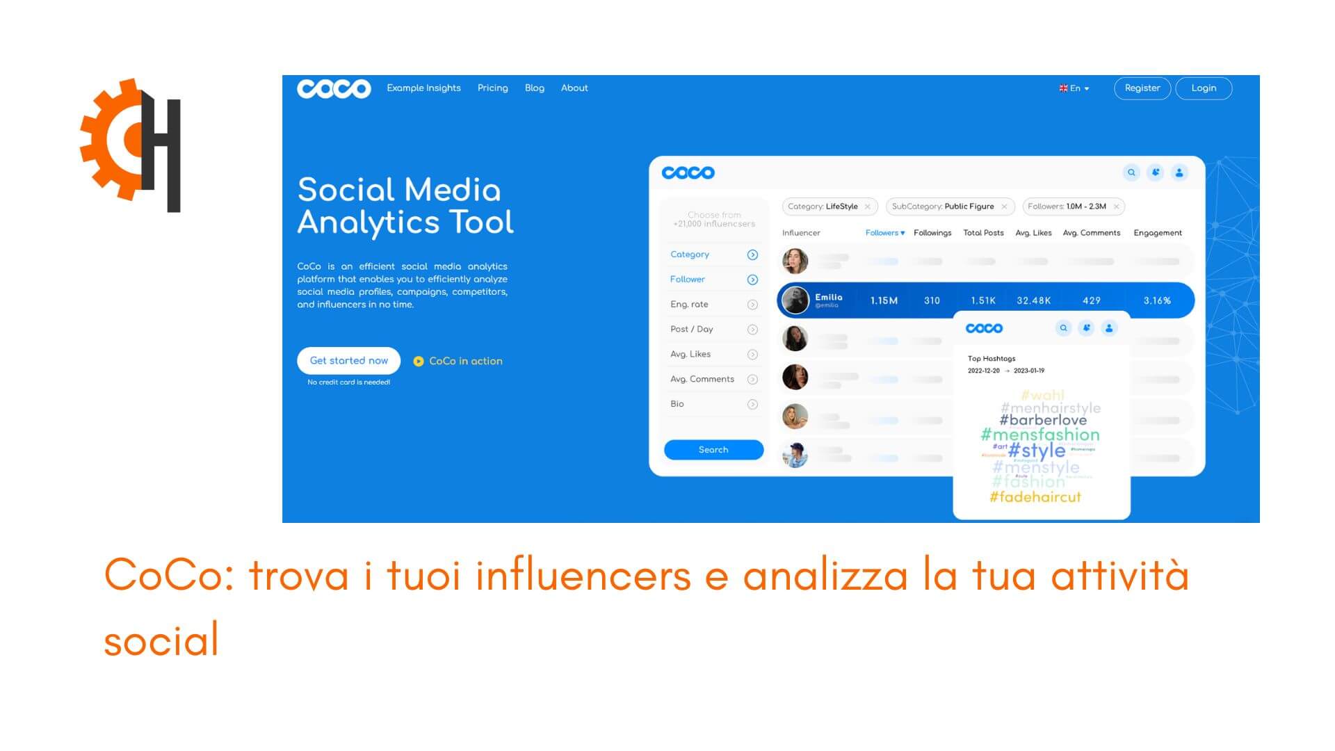 CoCo trova gli influencers per la tua attività Instagram