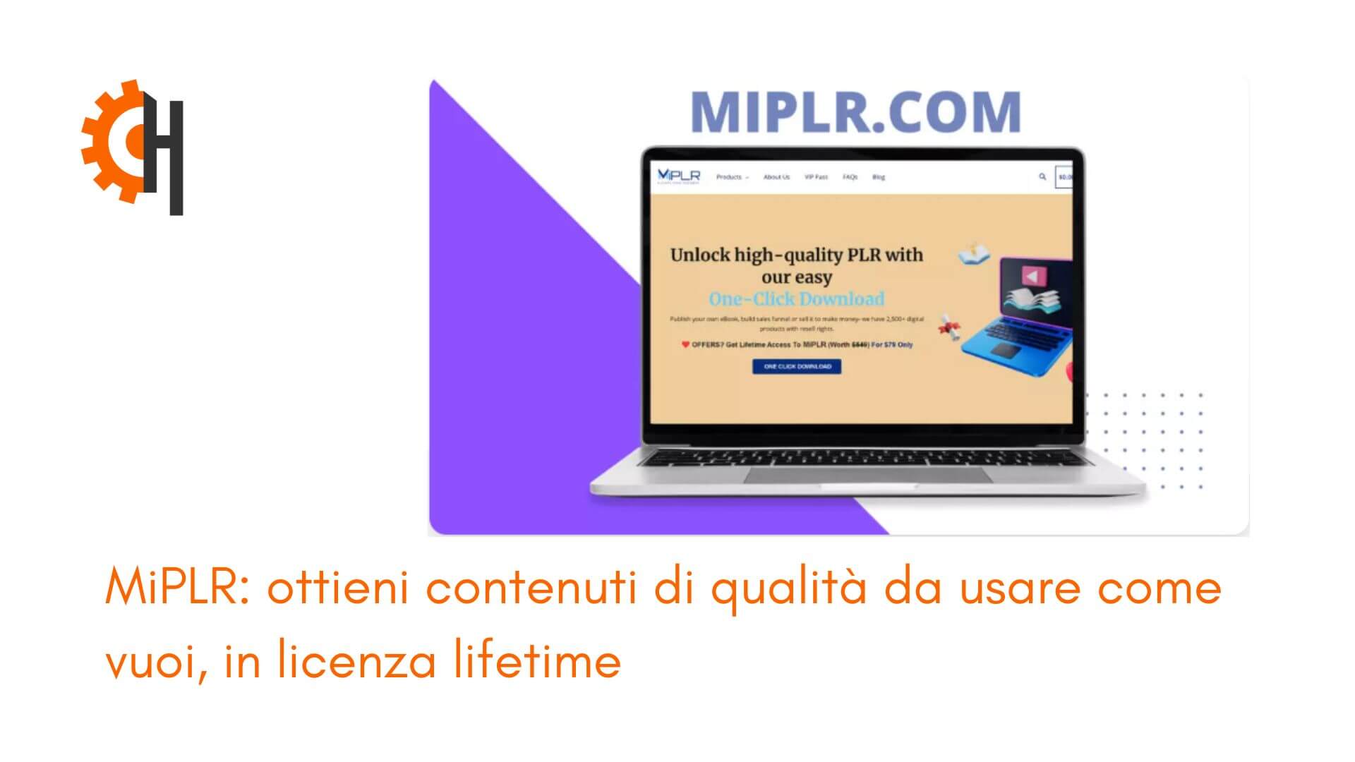MiPLR: Ottieni contenuti di qualità in lifetime