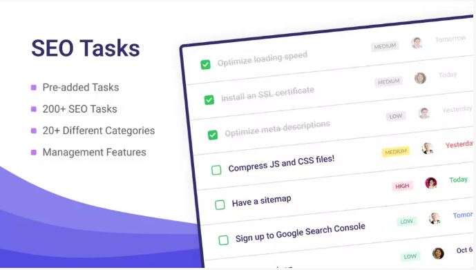 SEO Task - SEO Checklist