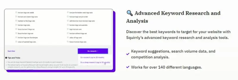 Squirrly SEO - Keyword Research