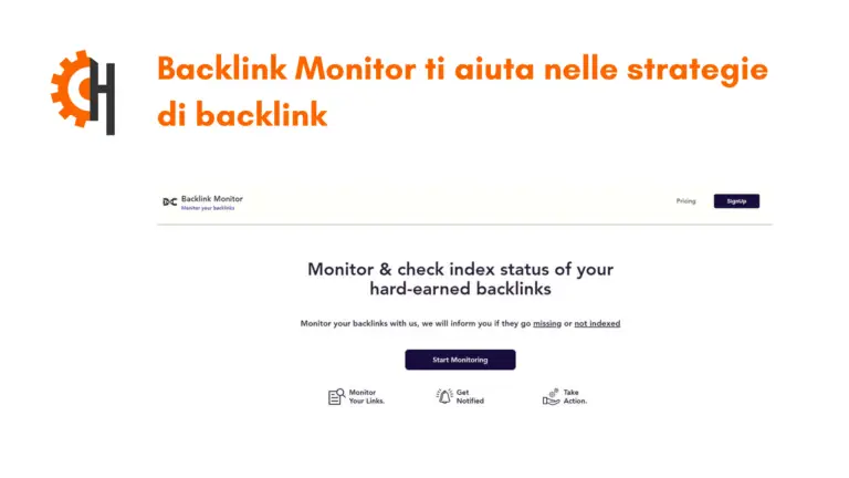 Backlink Monitor Home Page