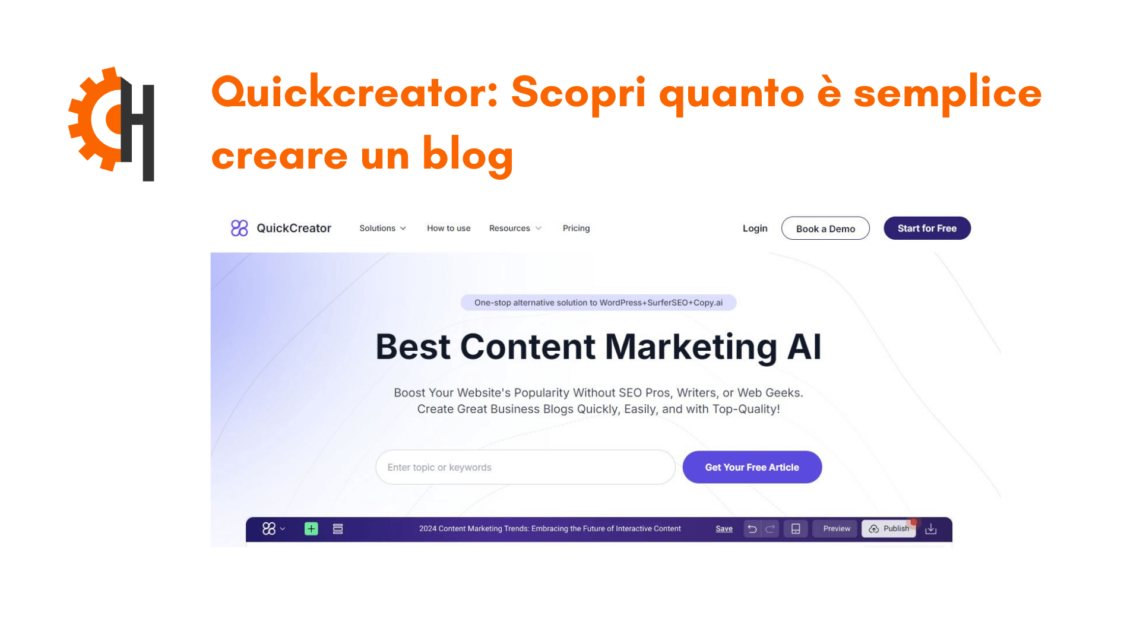 Quickcreator: un nuovo modo di creare un blog?