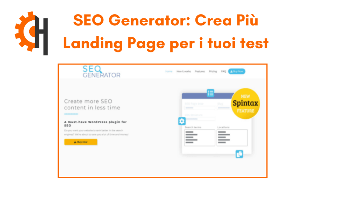 SEO Generator: Crea Più Landing Page per i tuoi Test