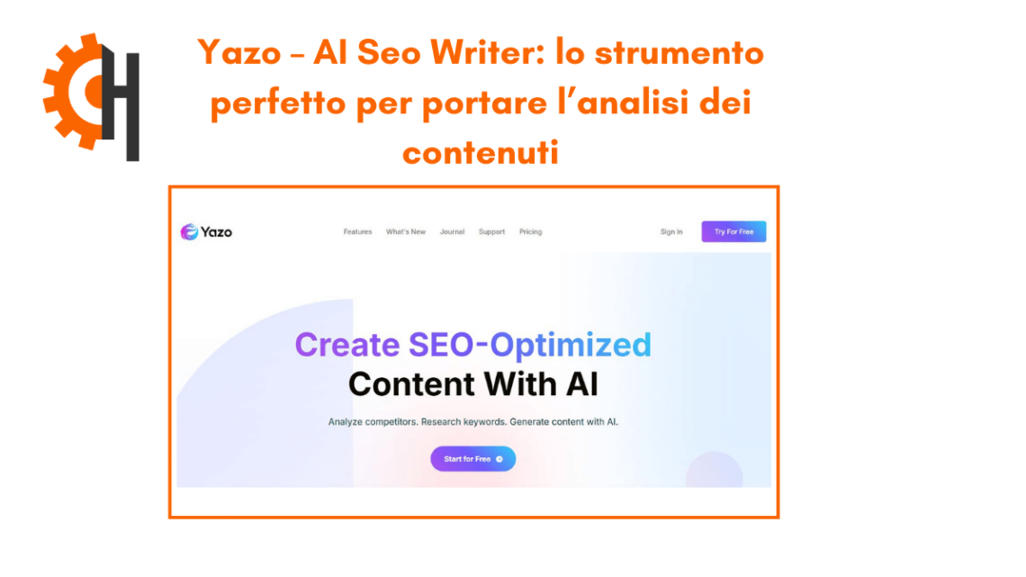 Yazo – AI Seo Writer: lo strumento SEO perfetto