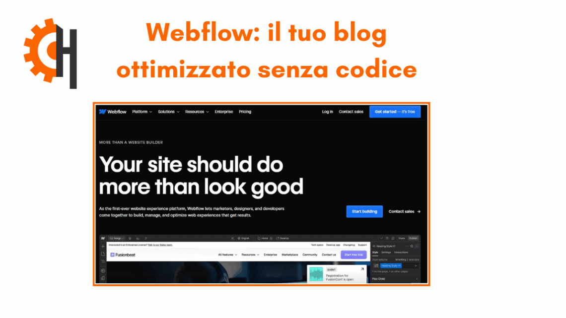 Webflow: il tuo blog ottimizzato senza codice