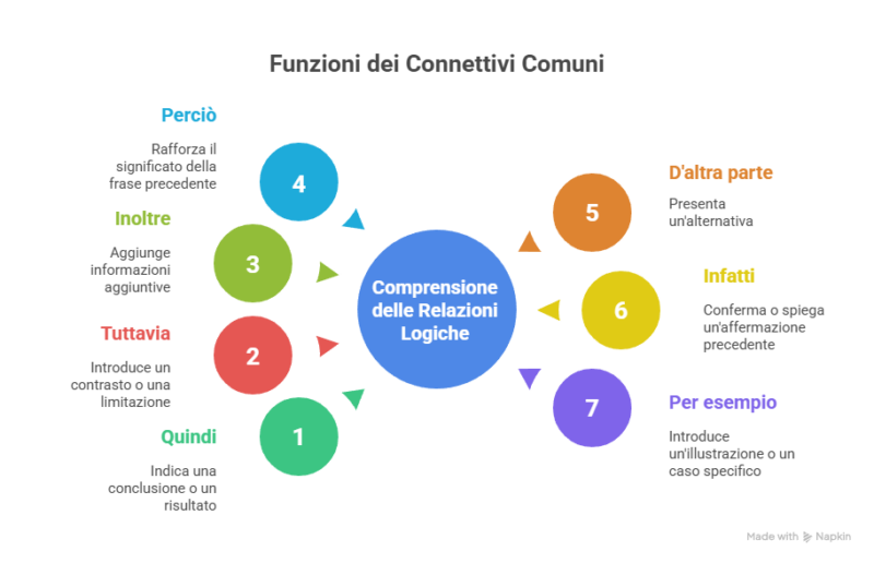 Connettivi più comuni in Italiano